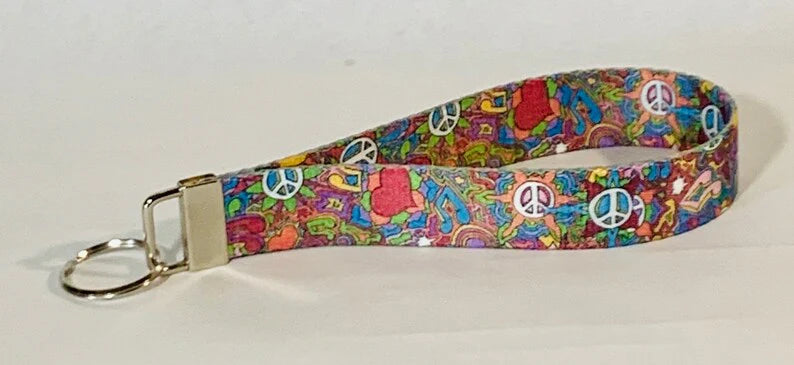 Peace, Love and Music Dog Collar, Leash &/or Keychain