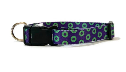 Phish Purple Green Donut Dog Collar, Leash &/OR Keychain