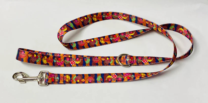 Shroomy Dog Collar, Leash &/or Keychain